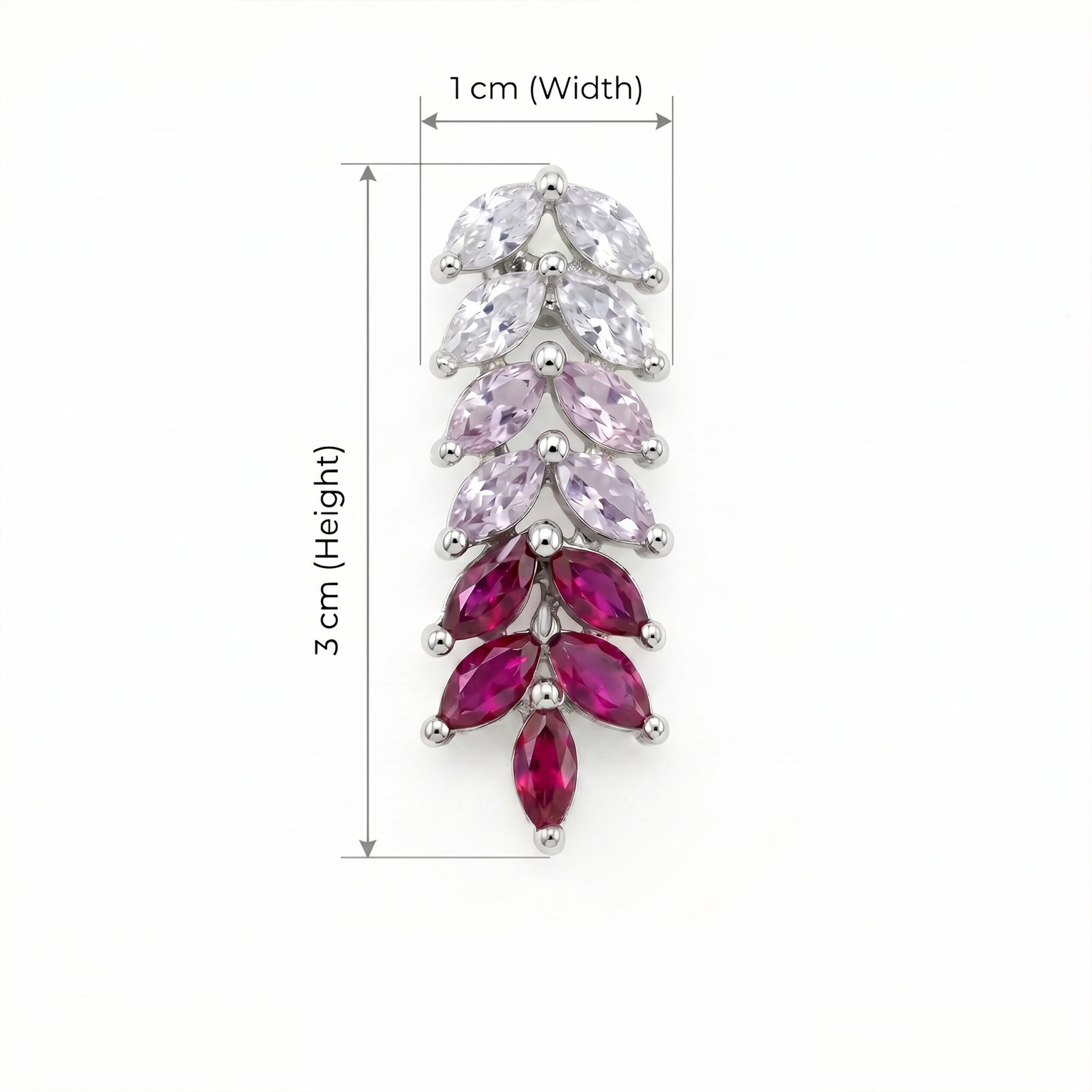 American Diamond Multicolor Drop Earrings for Women | Silver Tone Crystal Designer Danglers | Party & Wedding Wear Jewelry